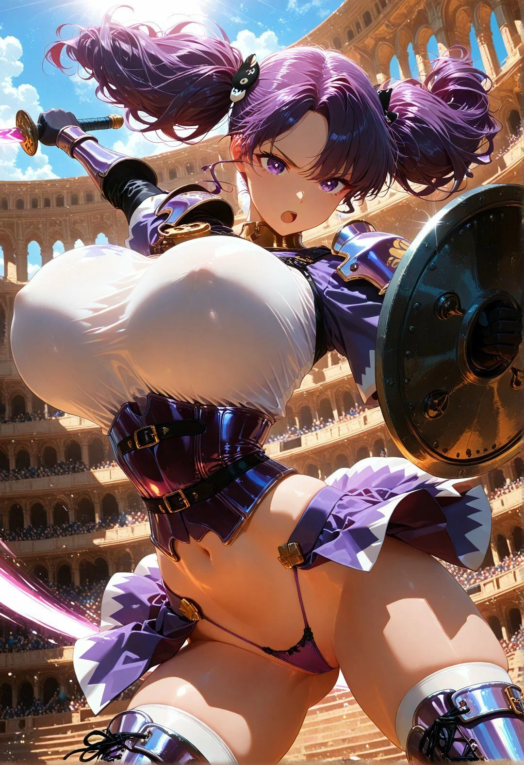 巨乳美闘士征服〜力こそ全ての闘技場で3人の心も体も堕とすようです〜 画像1